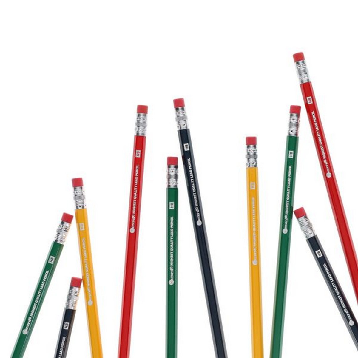 Student Solutions Wallet 10 Hb Rubber Tipped Pencils