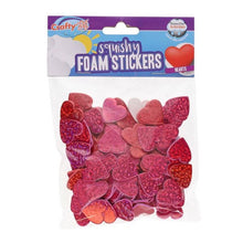 Clever Kidz Love Hearts Squishy Foam Stickers