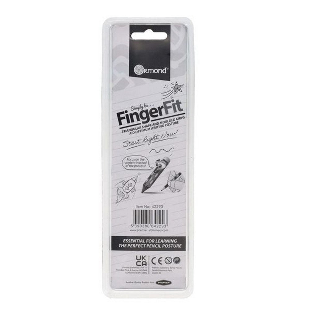 Ormond Finger Fit Hb Triangular Pencils With Sharpener Pack Of 10