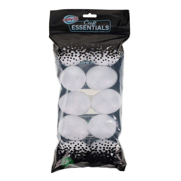 Polystyrene Eggs Pack of 10 - 7cm