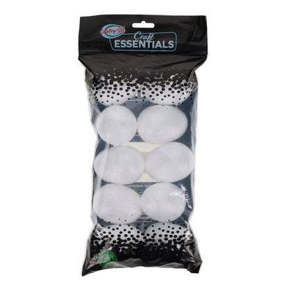 Polystyrene Eggs Pack of 10 - 7cm