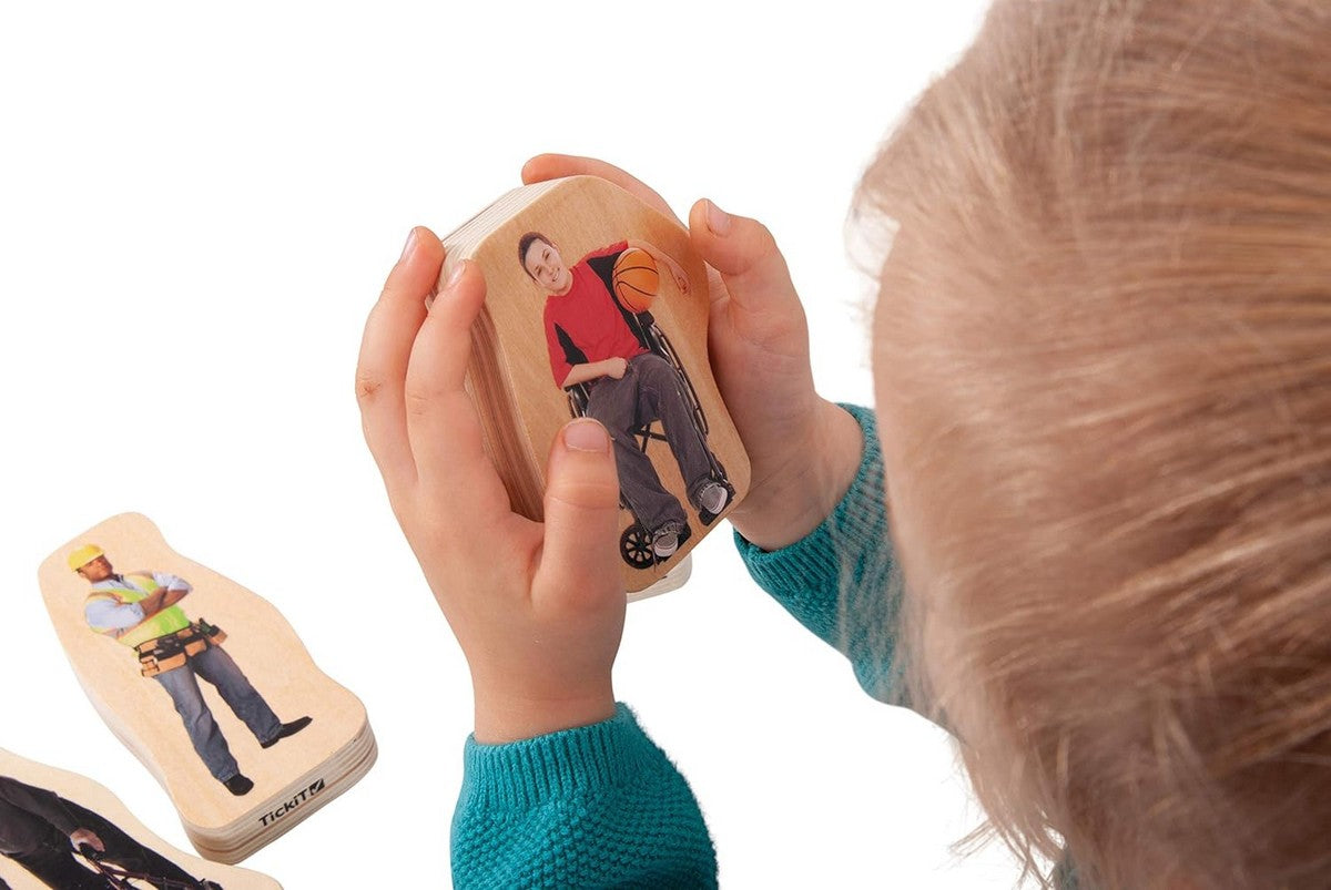 **Wooden Community People Block Set