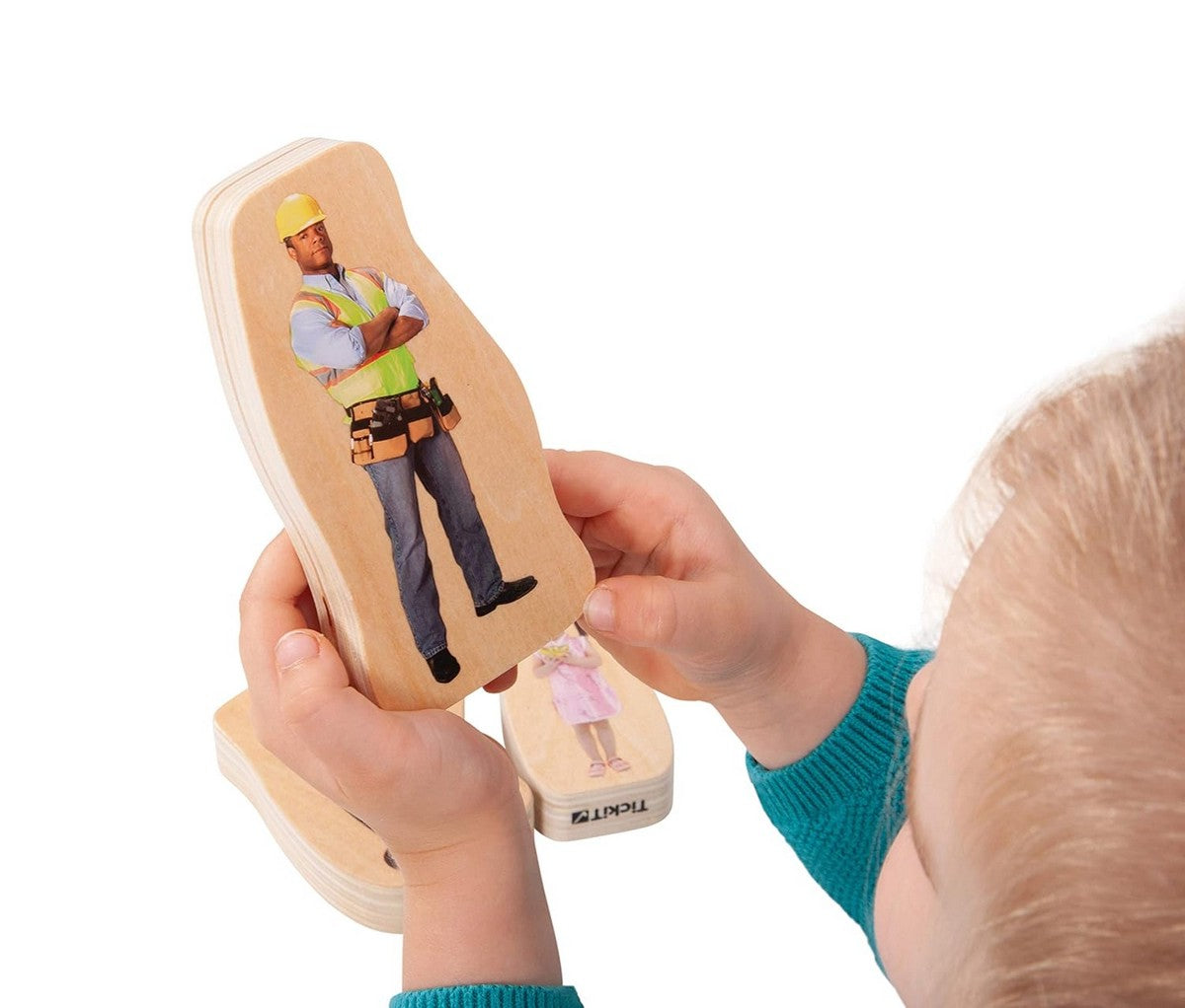 **Wooden Community People Block Set