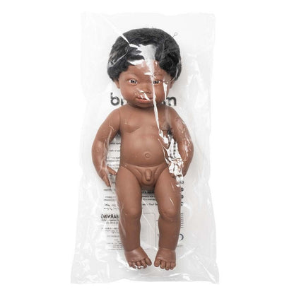 Baby Doll African Boy with Down Syndrome 38 cm