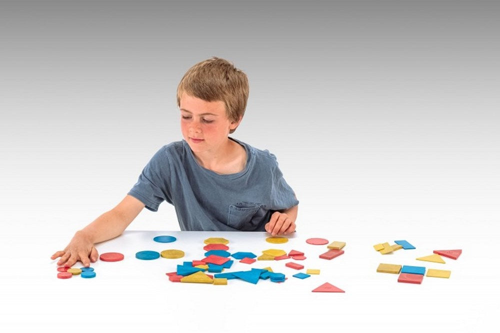 Wooden Attribute Blocks Pack of 60