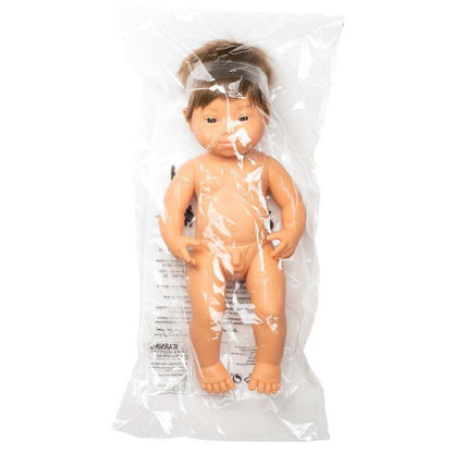 Baby Doll White Boy with Down Syndrome 38 cm