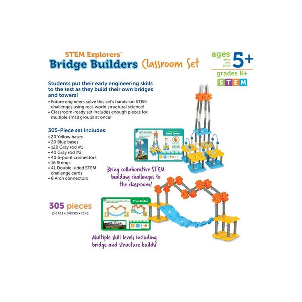Learning Resources STEM Explorers Bridge Builders Classroom Set
