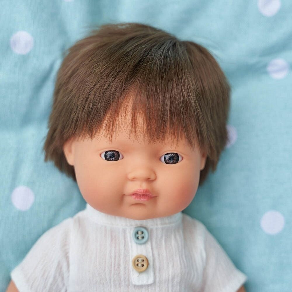 Baby Doll Brunette Boy 38 cm
