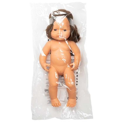 Baby Doll Brunette Girl 38 cm