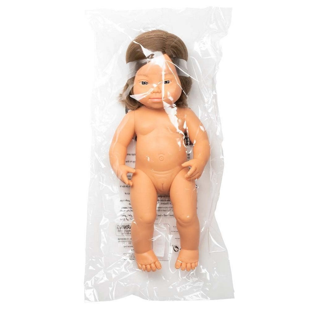 Baby Doll White Girl with Down Syndrome 38 cm