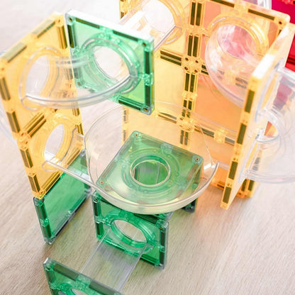 Connetix Rainbow Ball Run Expansion Pack of 66pcs