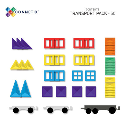 Connetix Rainbow Transport Pack of 50pcs