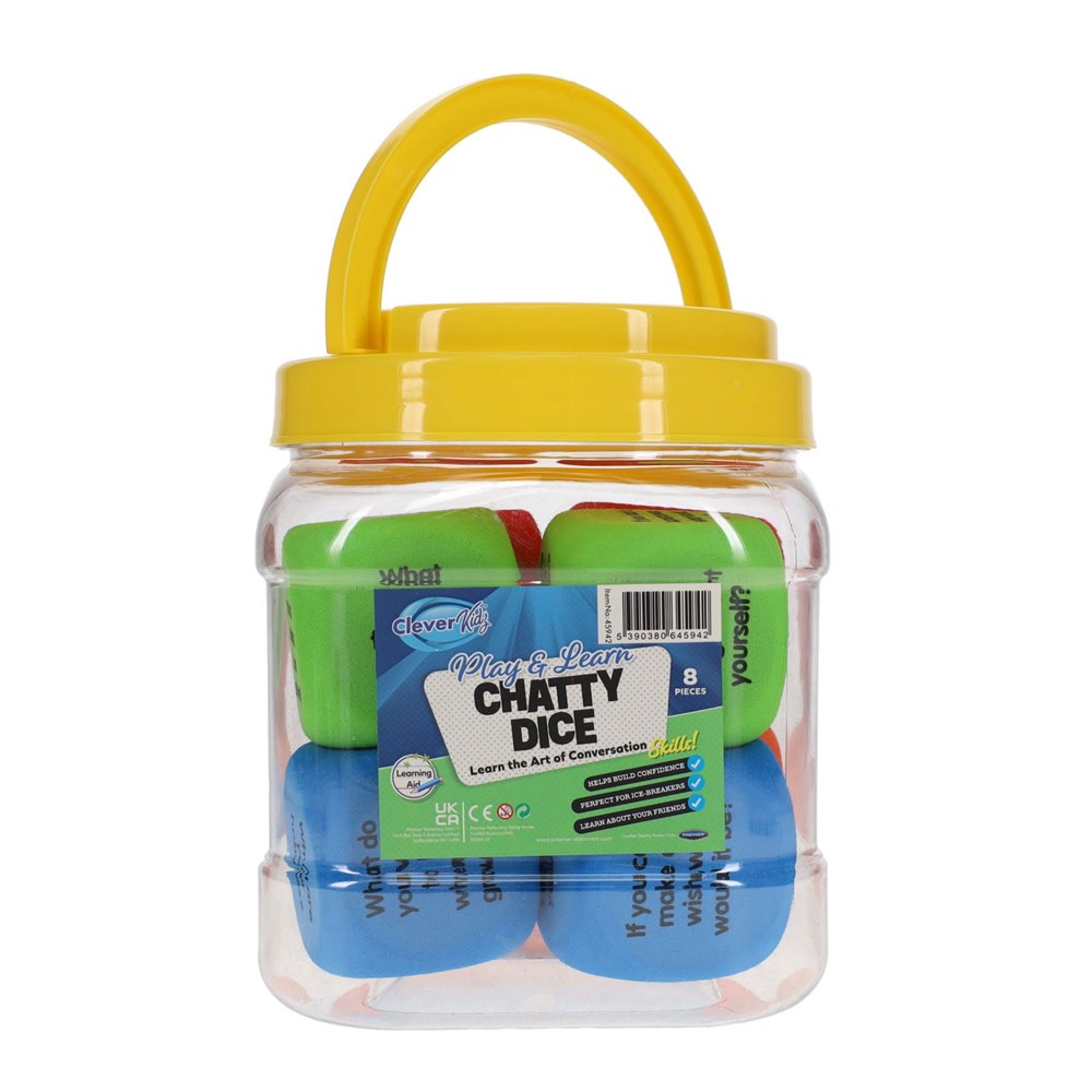 Conversation Soft Dice Tub of 8