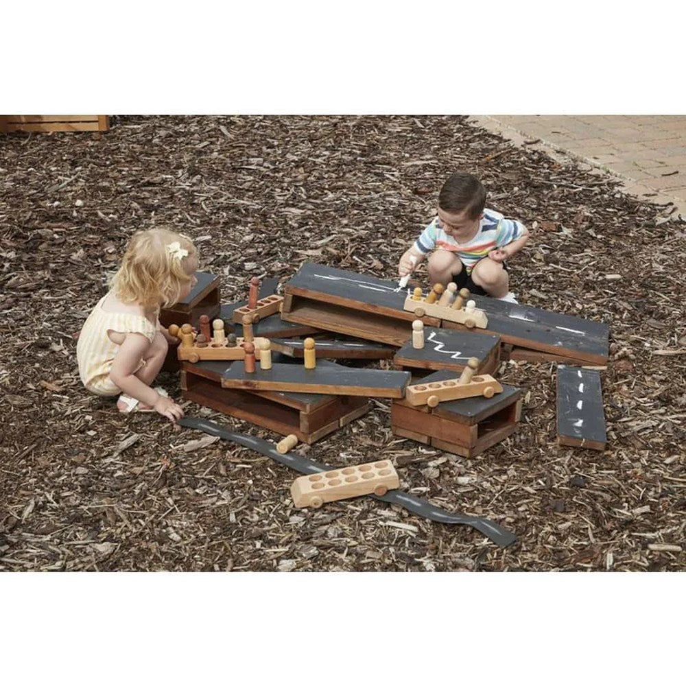 Chalkboard Hollow Blocks - 11 Piece Set