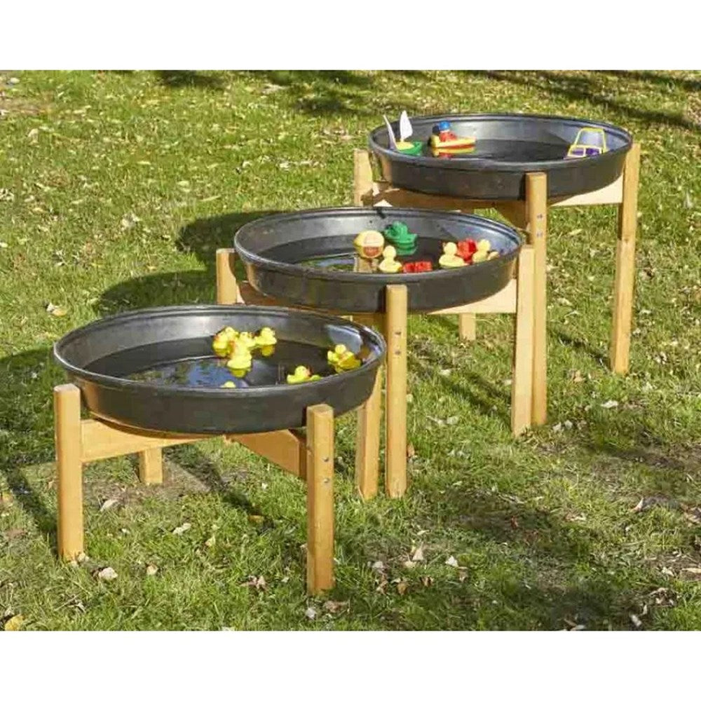 Black Deep Spot Tray and Stand- (H)40cm