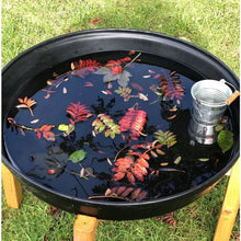 Black Deep Spot Tray and Stand