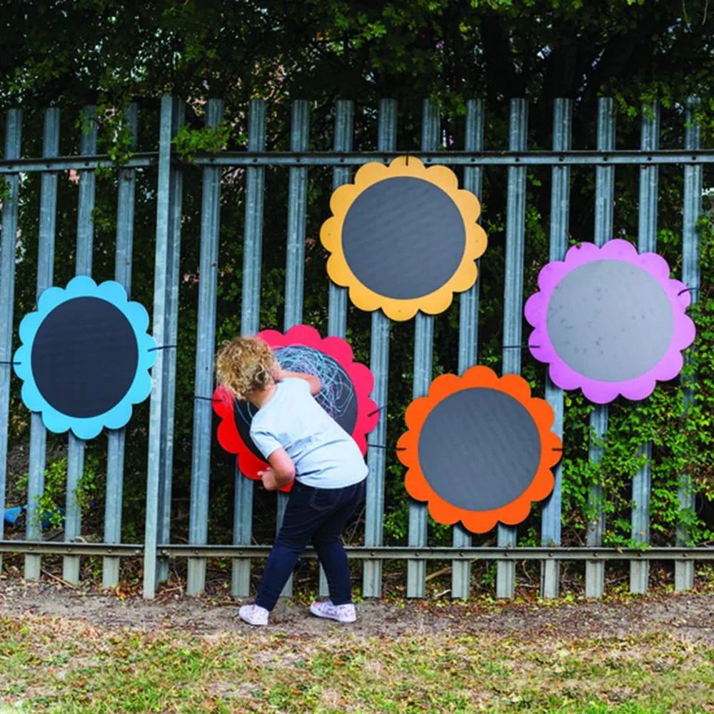 Cosy Flower Chalkboards Set Of 5