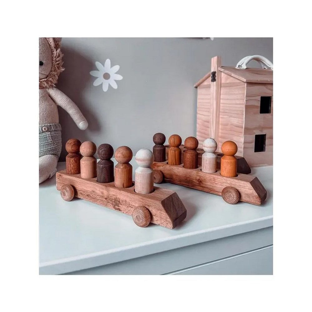 Ten Frame & Five Frame Peg People Vehicles - 3 Piece Set