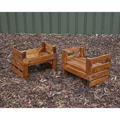 Cosy Wooden H Crates Set Of 4