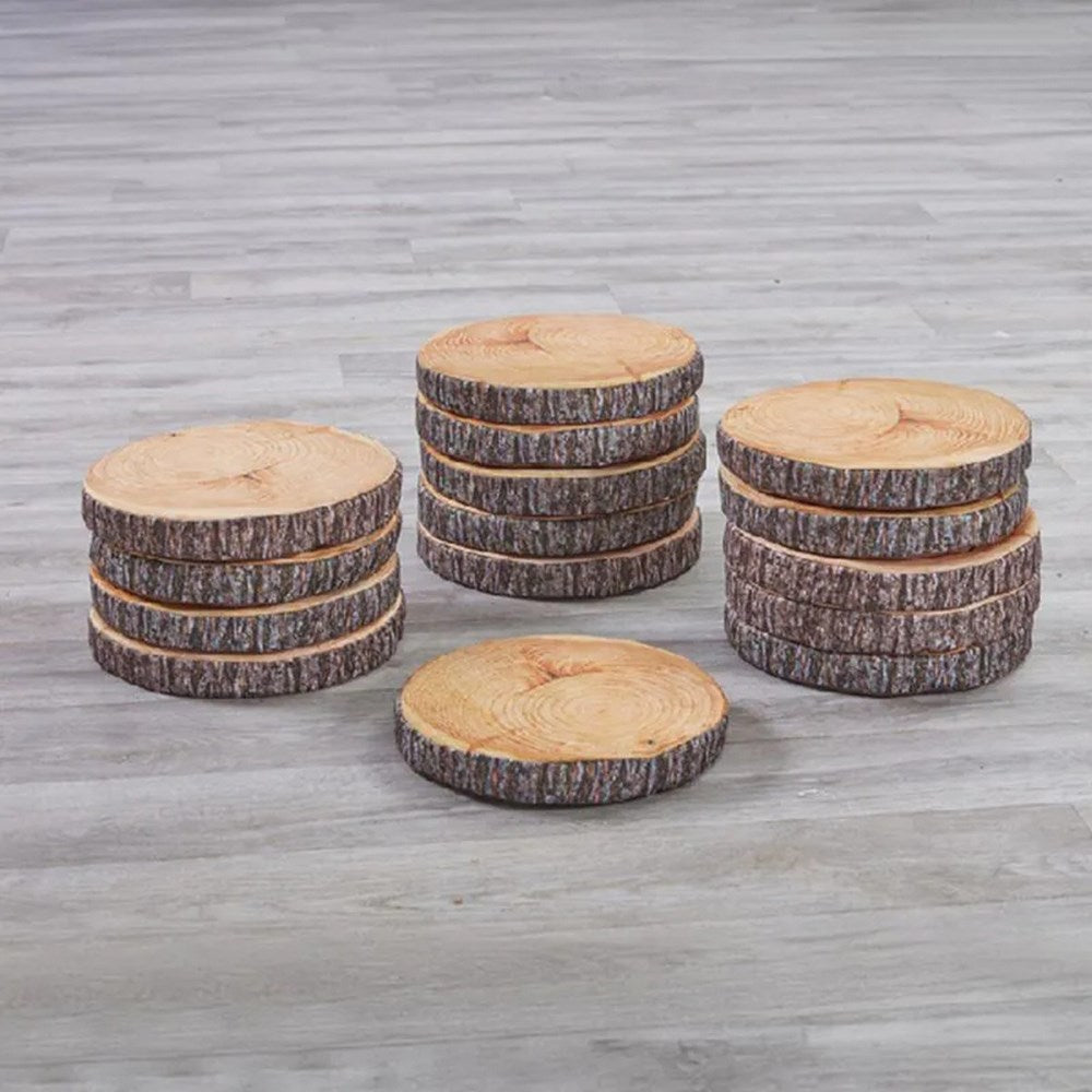 Cosy Log Slice Cushions Set Of 15