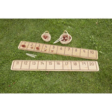 Cosy Natural Number Line Track On Rustic Planks 0-10 And 11-20