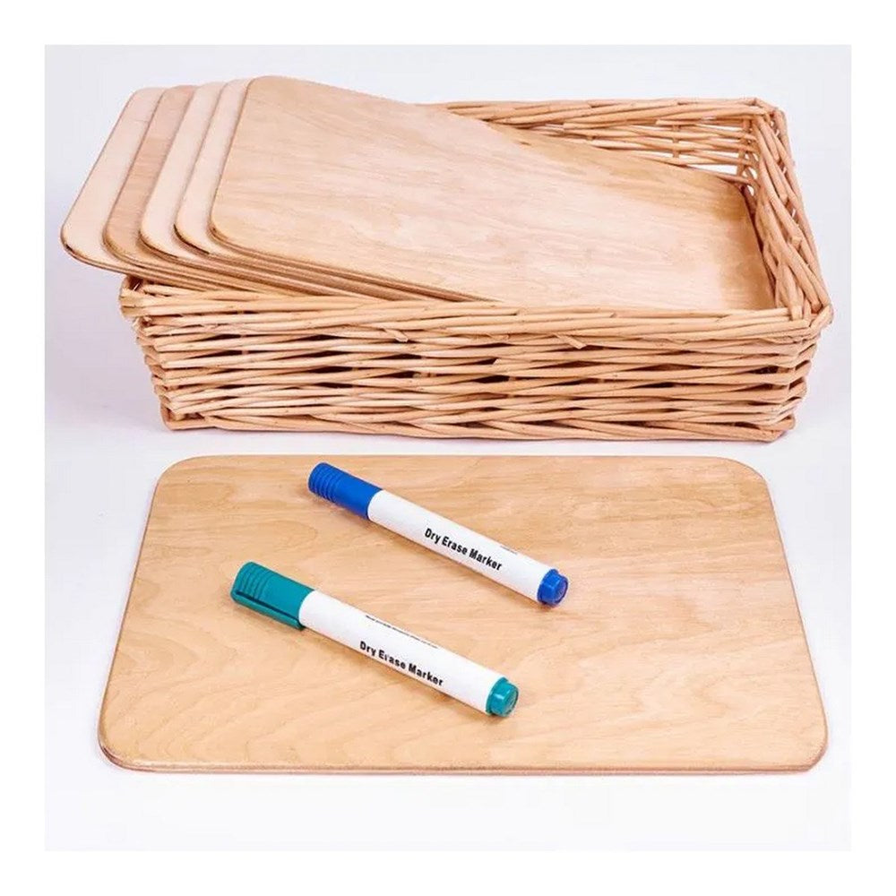 Cosy A4 Natural Wipe Boards Set Of 6