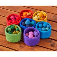 Cosy Rainbow Nesting Felt Bowls And Balls
