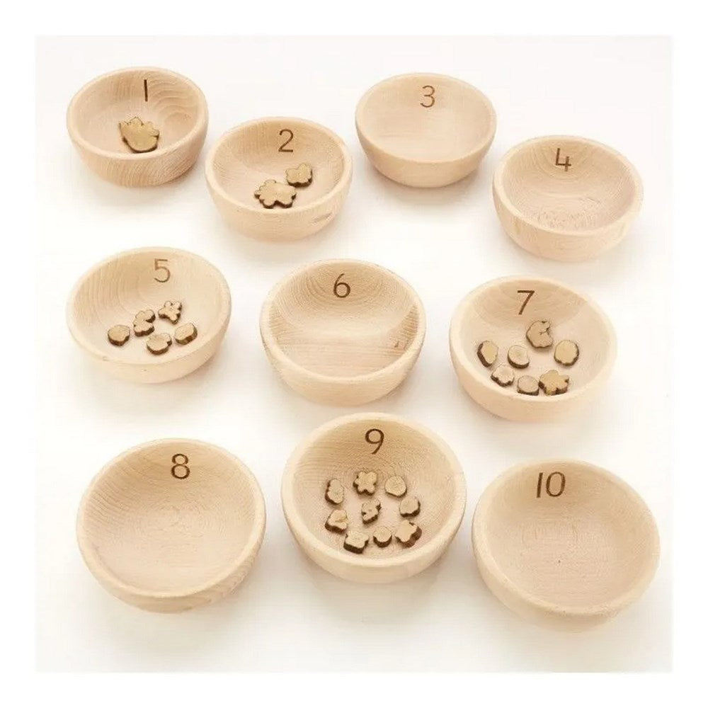 Cosy Number Bowls Pack Of 10