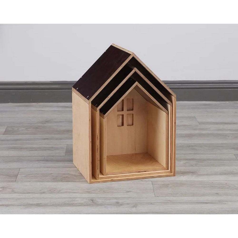 Nesting Packaway Small World Houses - Set of 3