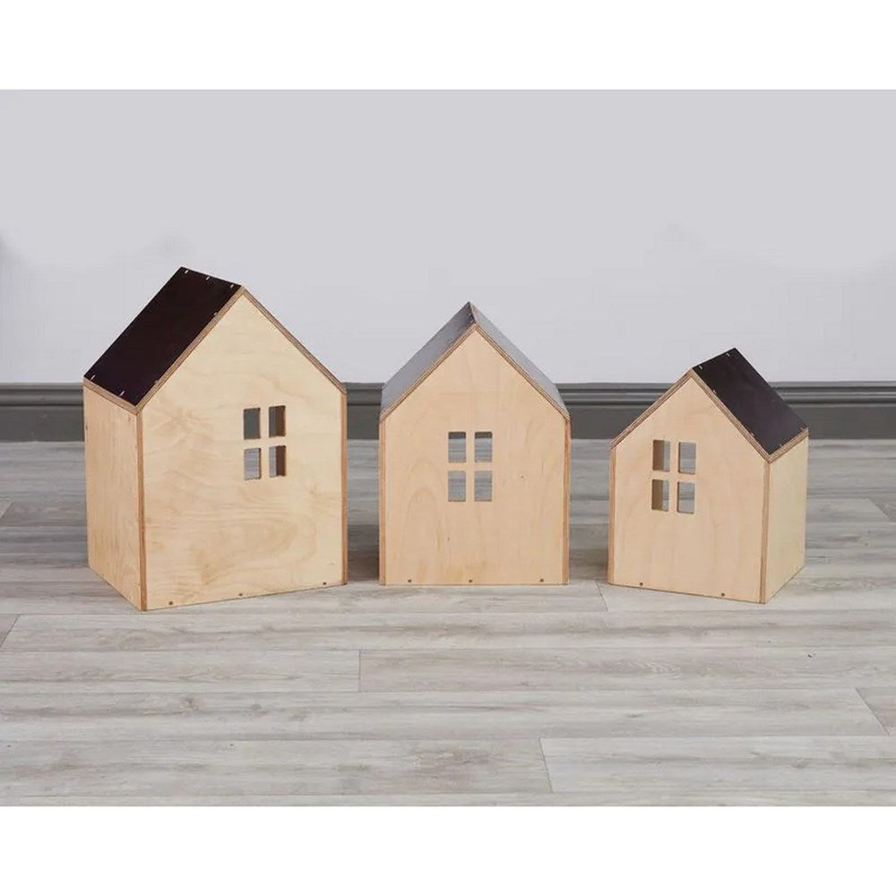 Nesting Packaway Small World Houses - Set of 3