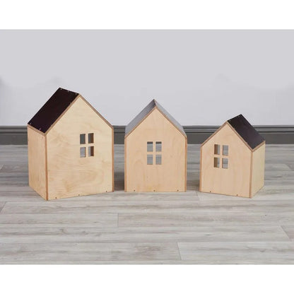 Nesting Packaway Small World Houses - Set of 3
