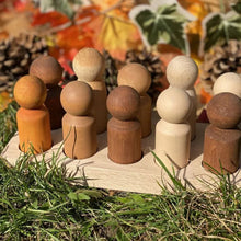 Multicultural Wooden Peg People - Pack of 10