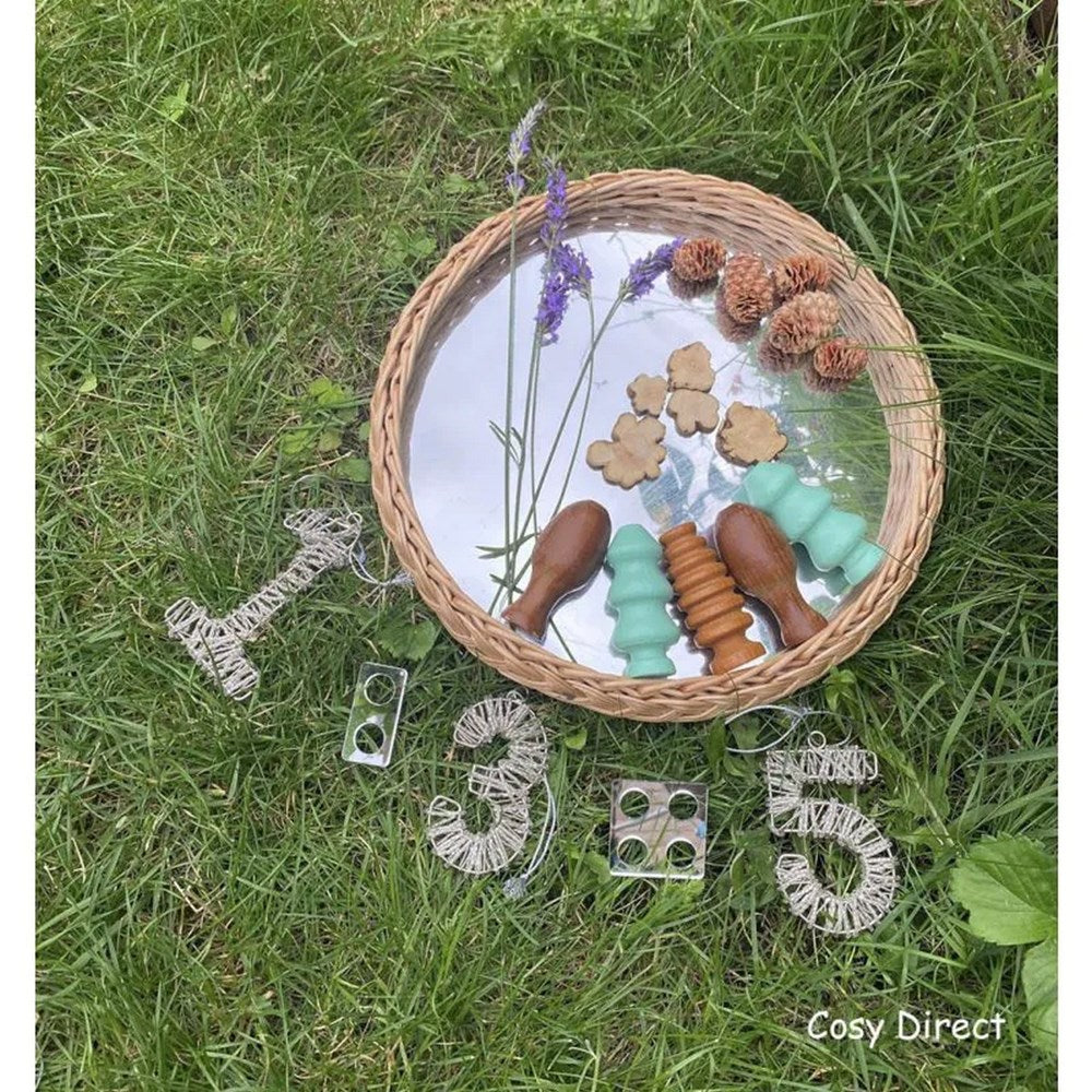 Real Wood Trees - Set of 10