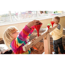 Giant Scales And Funnel Stand And White Buckets X2