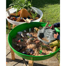 Trio of Landscape Deep Spot Trays and Stands - Set of 3