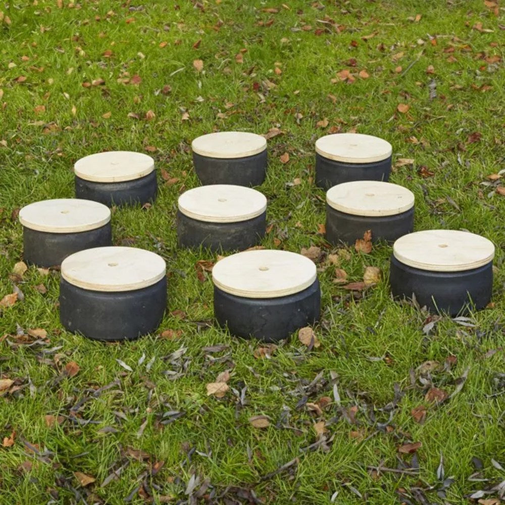 Cosy Tiny Tyre Stepping Circles Set Of 10