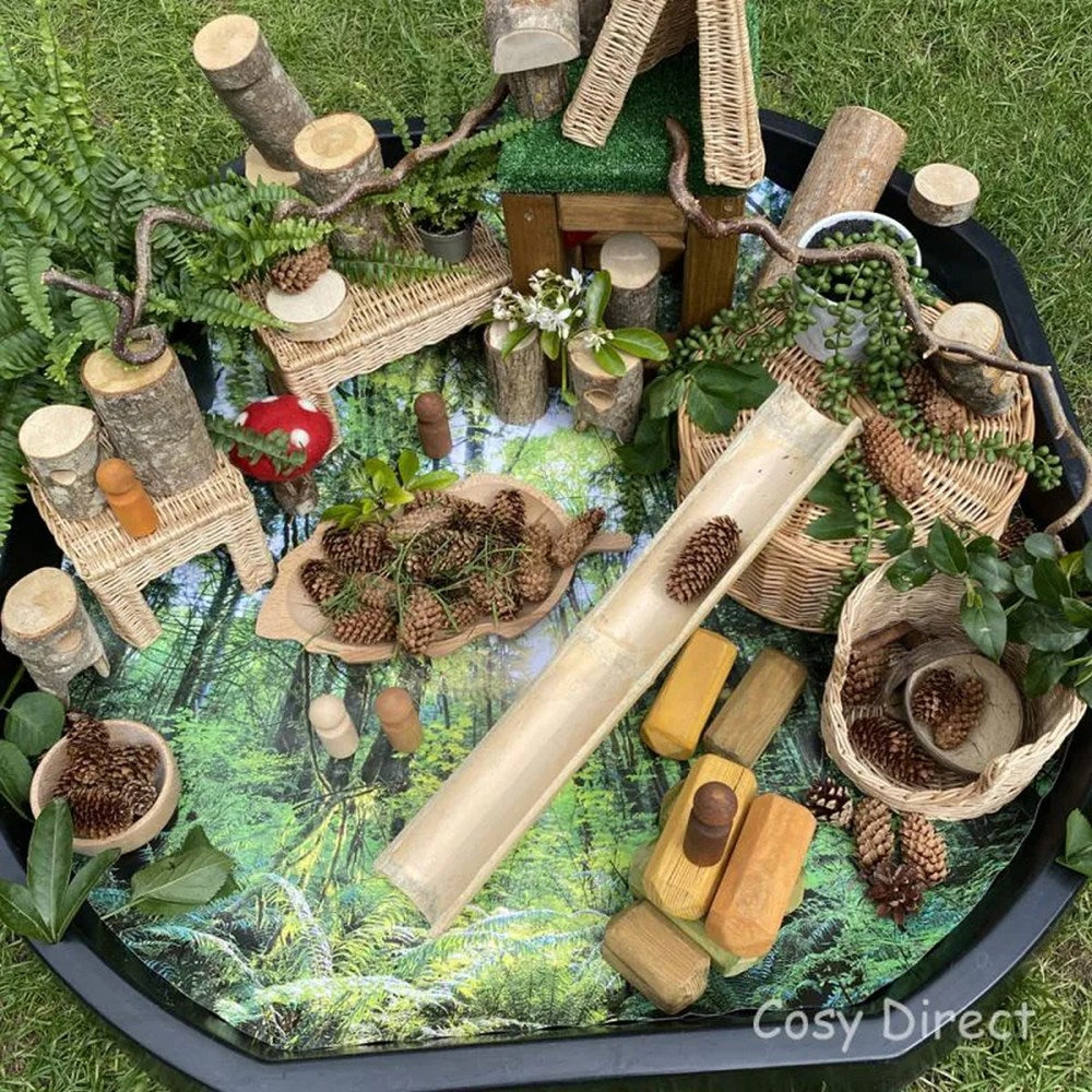 Wicker Shape Houses - Set of 4