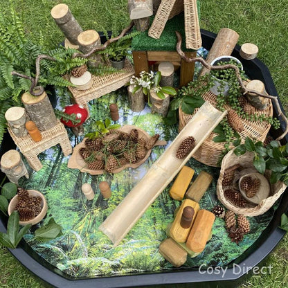 Wicker Shape Houses - Set of 4