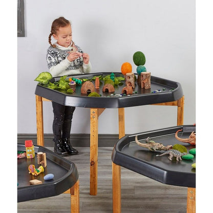 Indoor Wooden Tuff Play Tray Stand - Tall