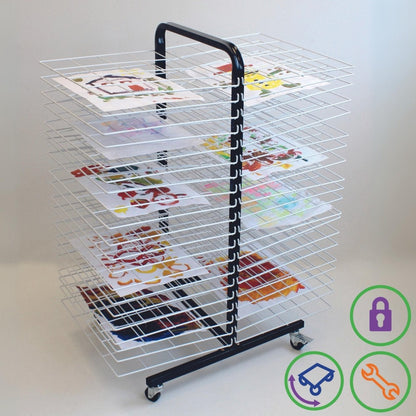 40 Shelf Mobile Drying Rack - Large