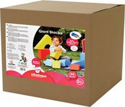 Edushape Colour Edu- Blocks, Giant (32 pcs)