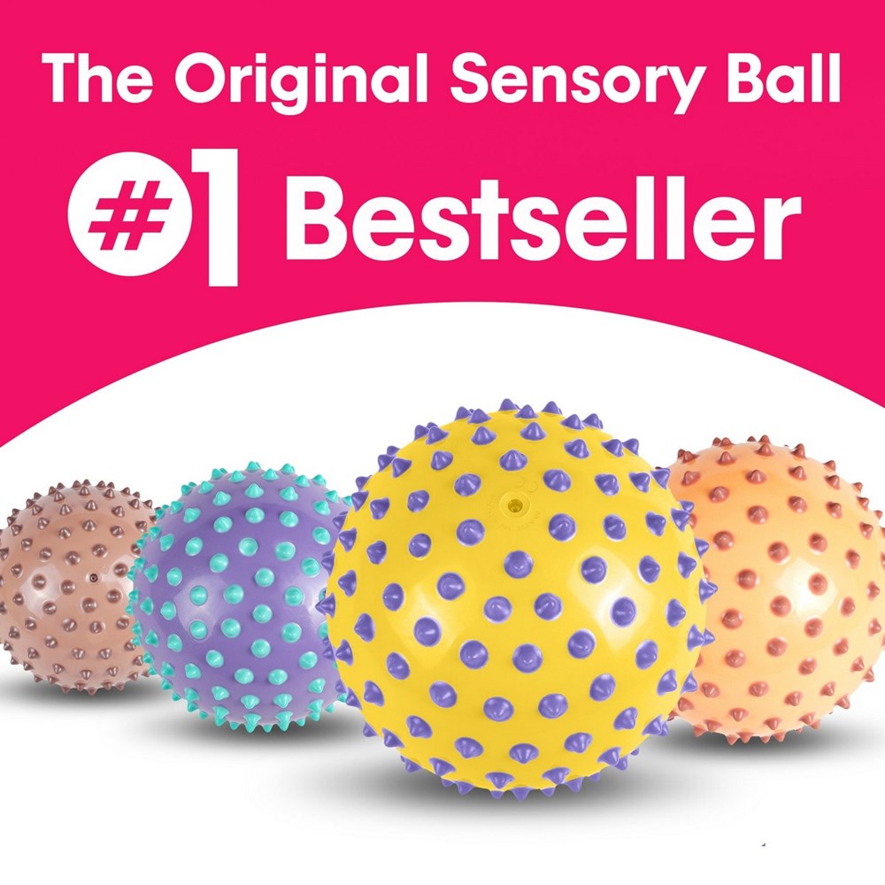 EduShape Tactile Sensory Ball - Yellow/Purple