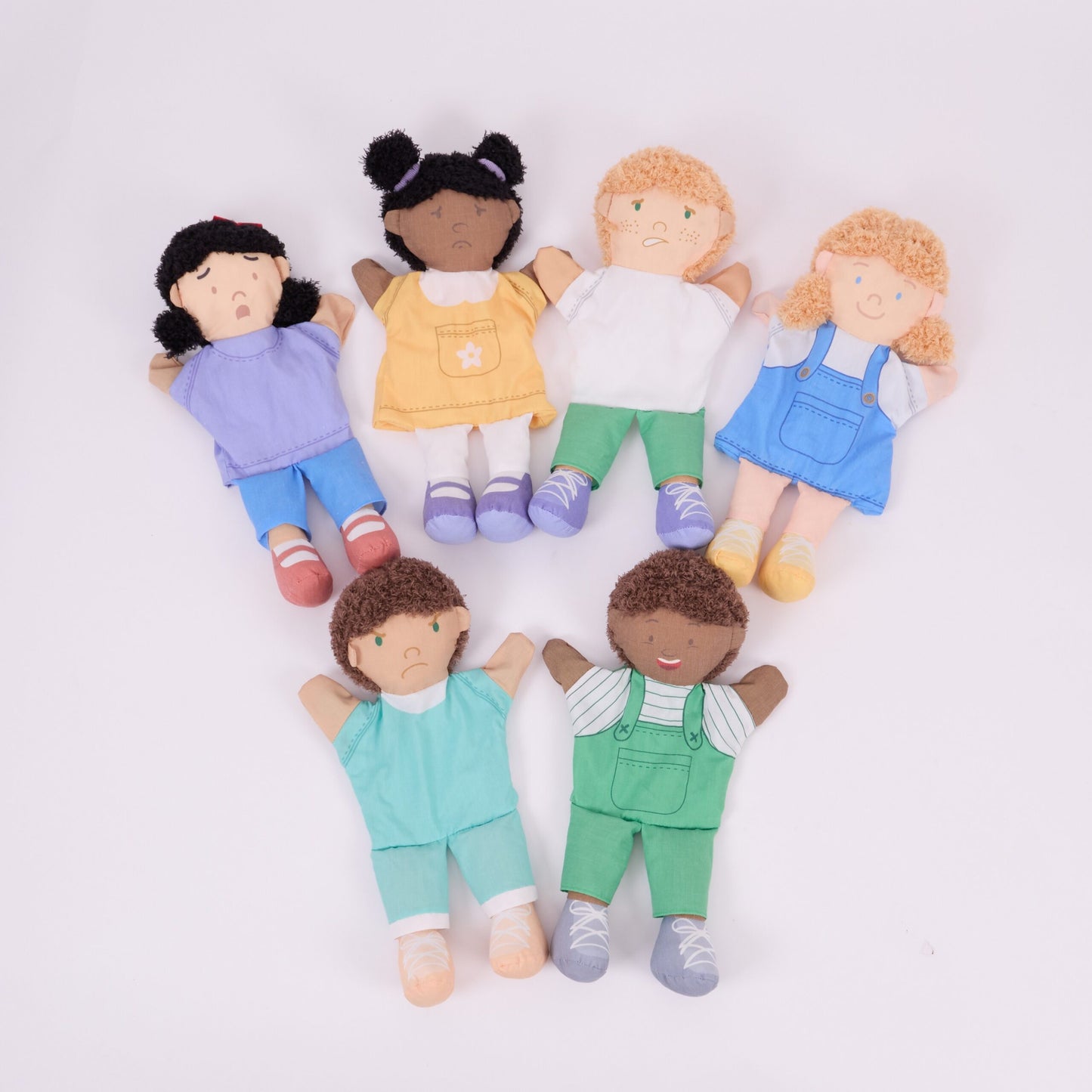 Diverse Emotion Puppets Pack of 6