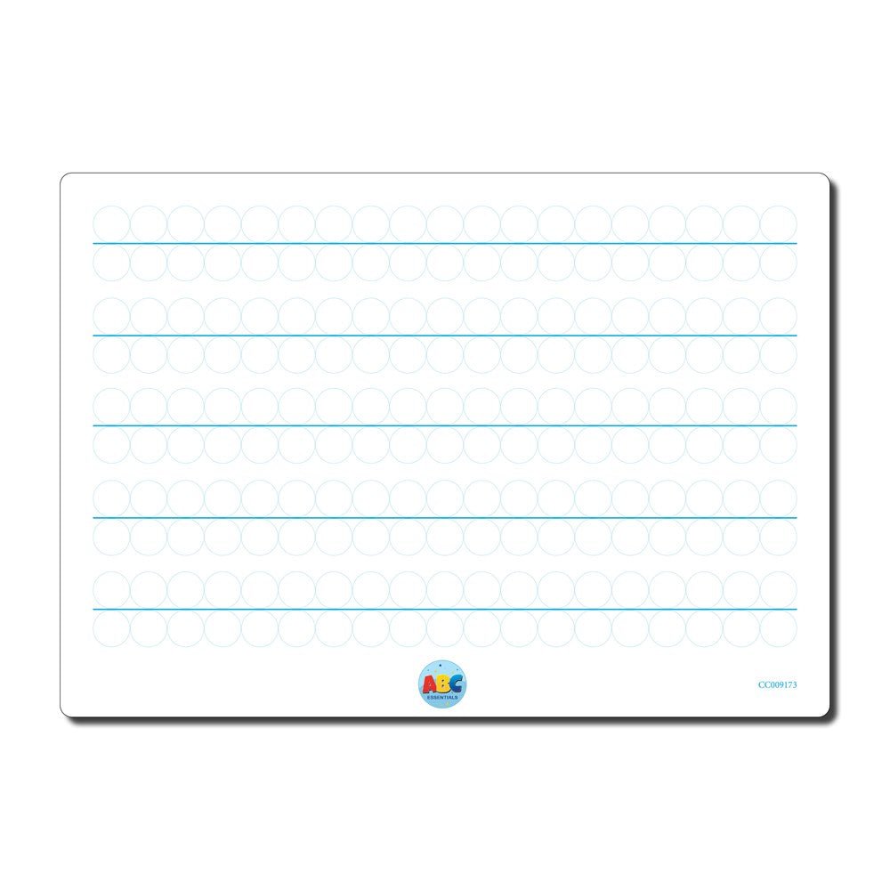 ABC Essentials A4 Double-Sided Bubble Handwriting Whiteboards Pack of 10 - ABC School Supplies