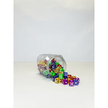 ABC Essentials Dot Dice Asstd Colours 16mm Tub of 100 - ABC School Supplies