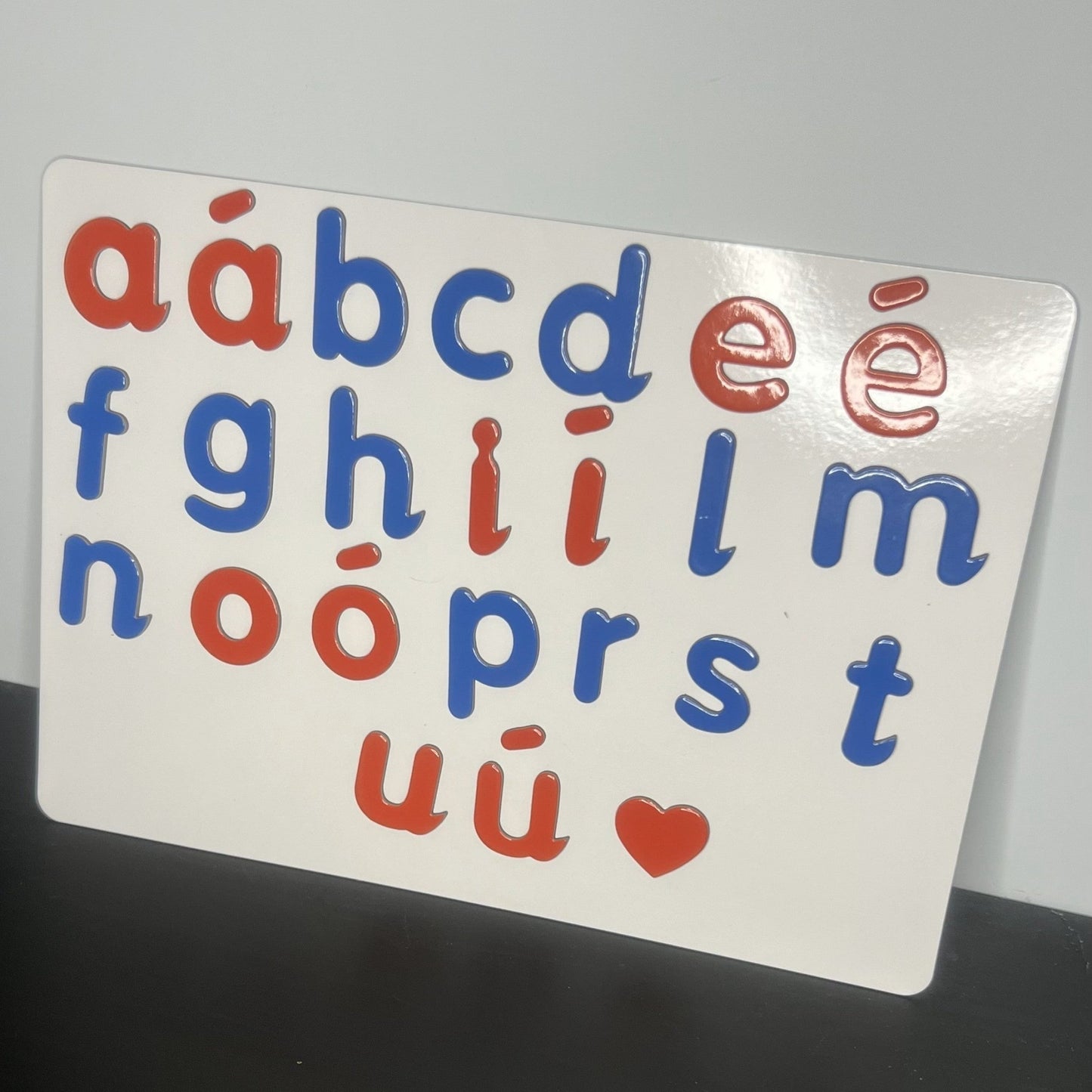ABC Essentials Magnetic Dry Erase Boards with Colour - Coded Irish Alphabet Magnetic Letters – 5 Student Pack - ABC School Supplies