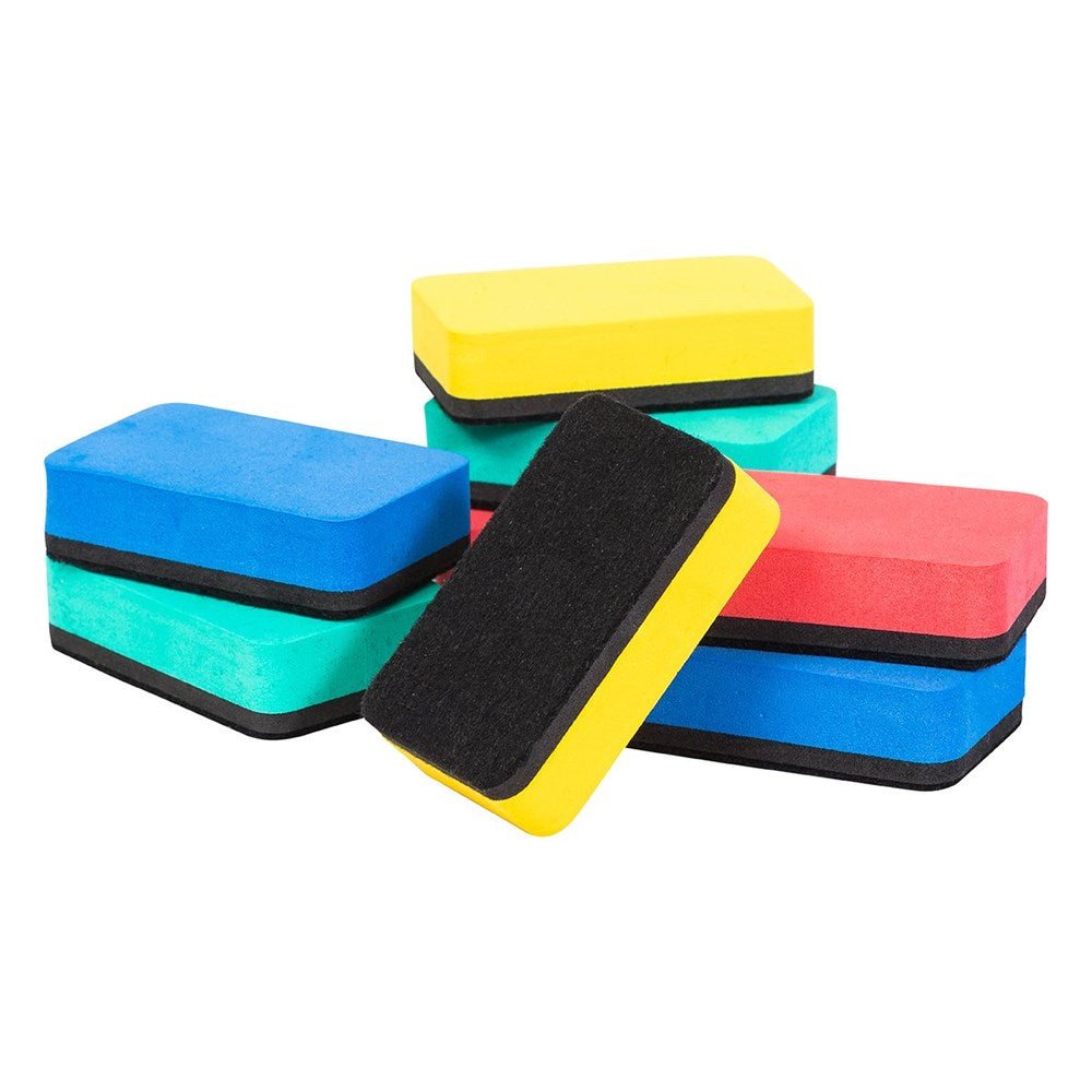 Abc Essentials Magnetic Whiteboard Eraser Set Of 10 - ABC School Supplies