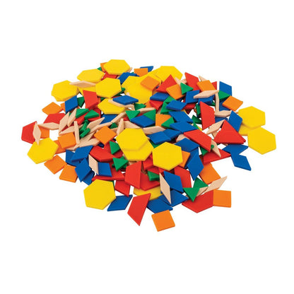 ABC Essentials Plastic Pattern Blocks Pack of 250 - ABC School Supplies