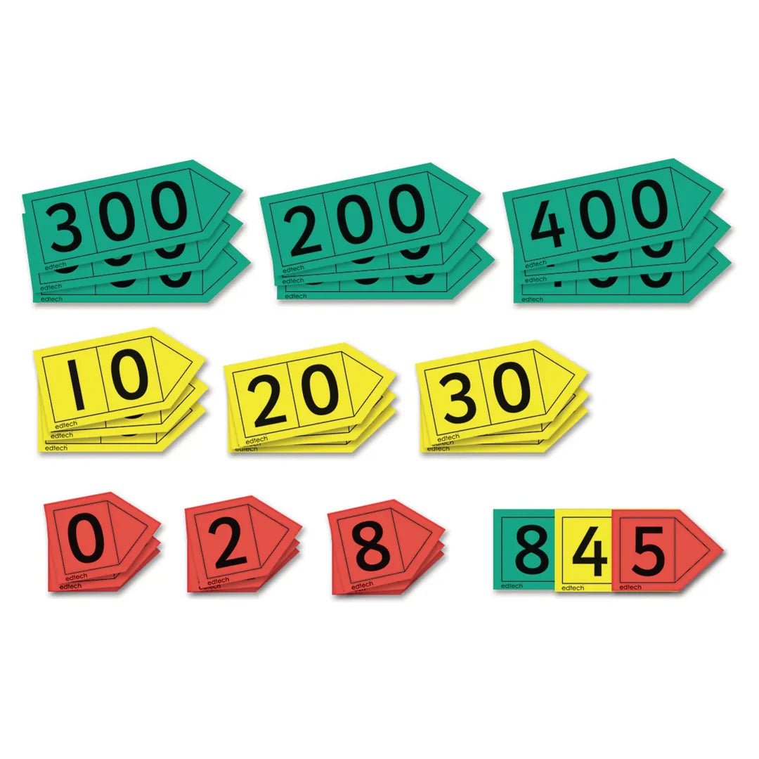 ABC Essentials Pupil Place Value Arrow Cards Set of 70 - ABC School Supplies
