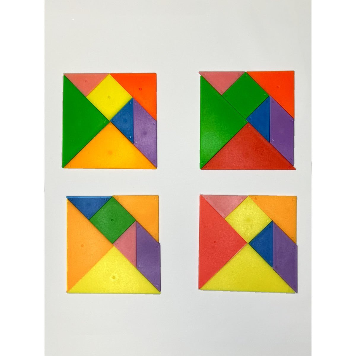 ABC Essentials Tangrams Starter Pack, 7 Colours, Bag of 4 - ABC School Supplies